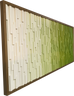 Wood Wall Art Modern Sculpture, Greens "Ombre"