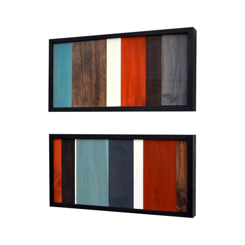 Wood Sculpture Art - Modern Wall Art - 12x24 set - Modern Textures