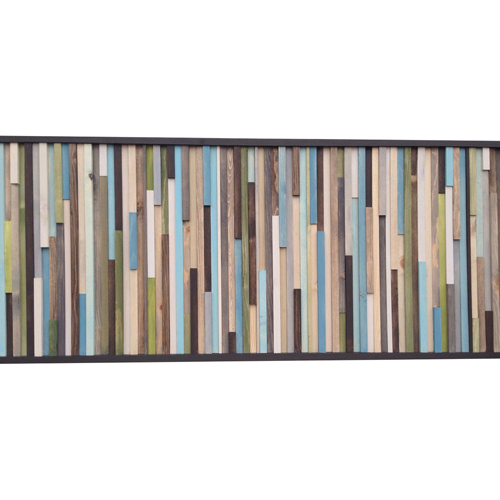 Wood Wall Art - Wood Wall Art - Reclaimed Wood Art Sculpture - Modern Wall Art 24x72 - Modern Textures