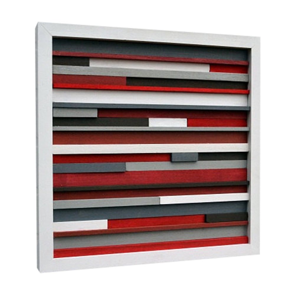 Wood Wall Art - Sculpture Reclaimed Wood - Abstract Painting on Wood - 12x12 - Modern Textures