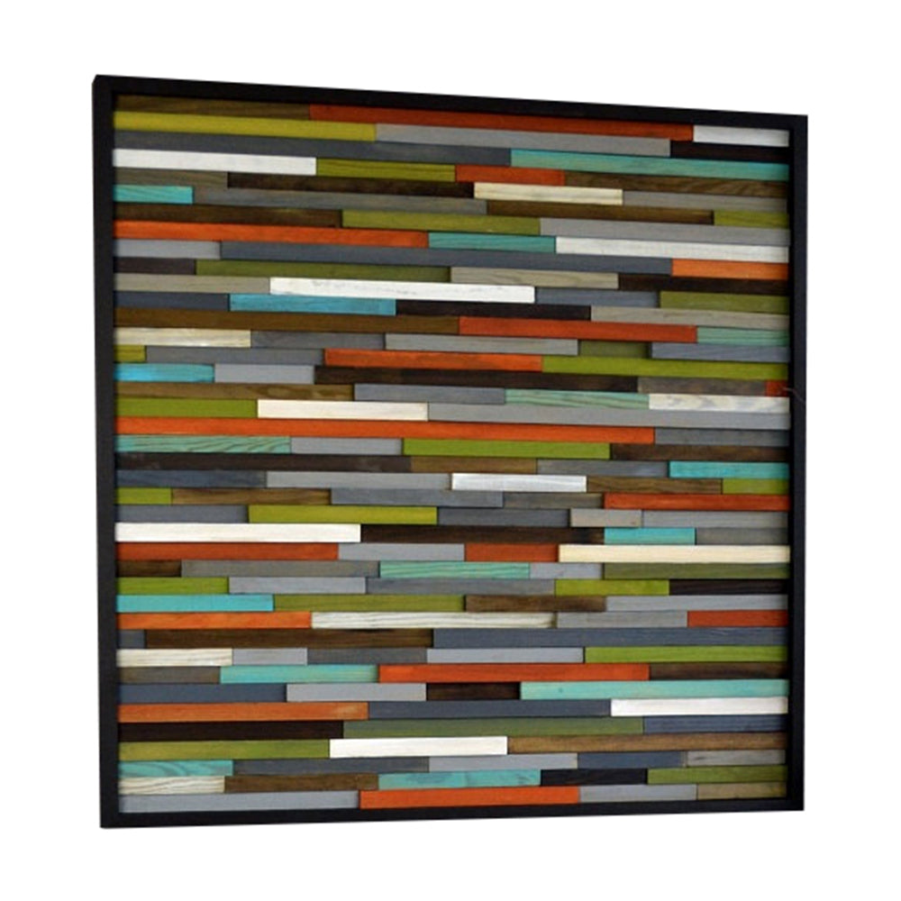 Wood Wall Art - Reclaimed Wood - Abstract Sculpture - 3D Art - 30x30 - Modern Textures