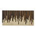Wall Art - Wood Wall Art - Rustic Wood Sculpture Wall Installation 46X22 - Modern Textures
