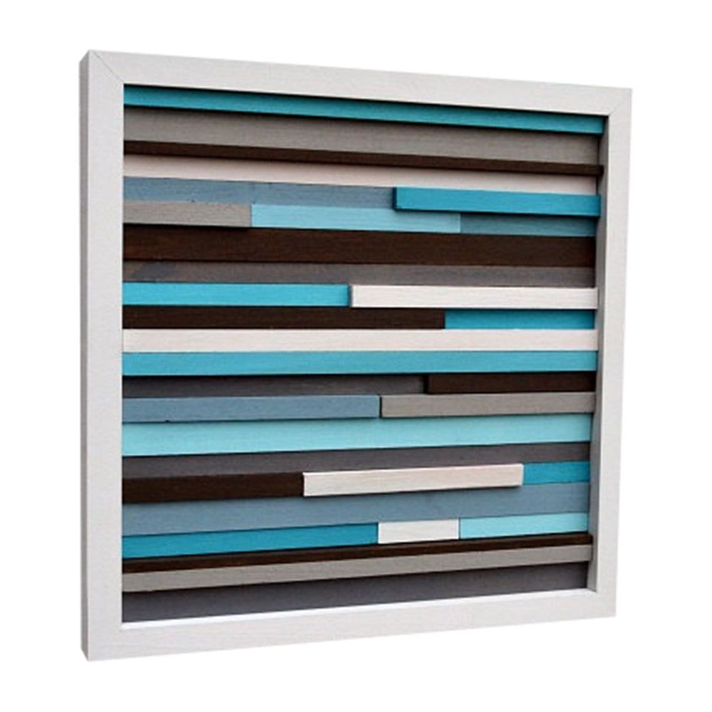 Wood Wall Art - Wood Art - Reclaimed Wood Art - 3D Art - 12x12 - Modern Textures