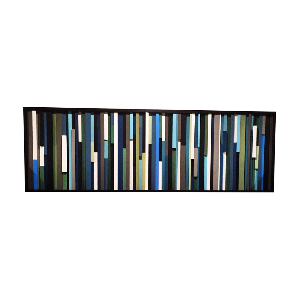 Wood Wall Art - Reclaimed Wood Art - 3D Art -  20x60 - Modern Textures