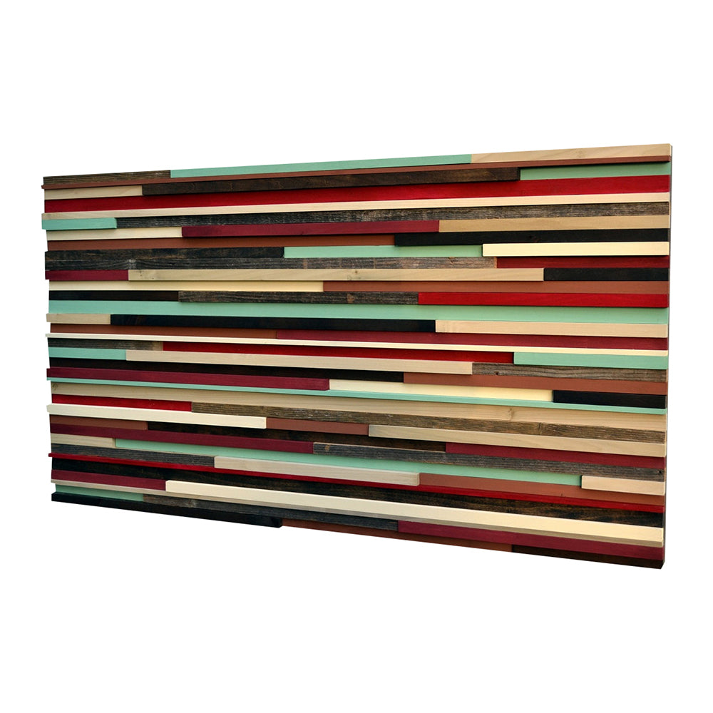 Modern Wall Art Wood Sculpture - Art on Wood - 3D Art - 24x48 - Modern Textures