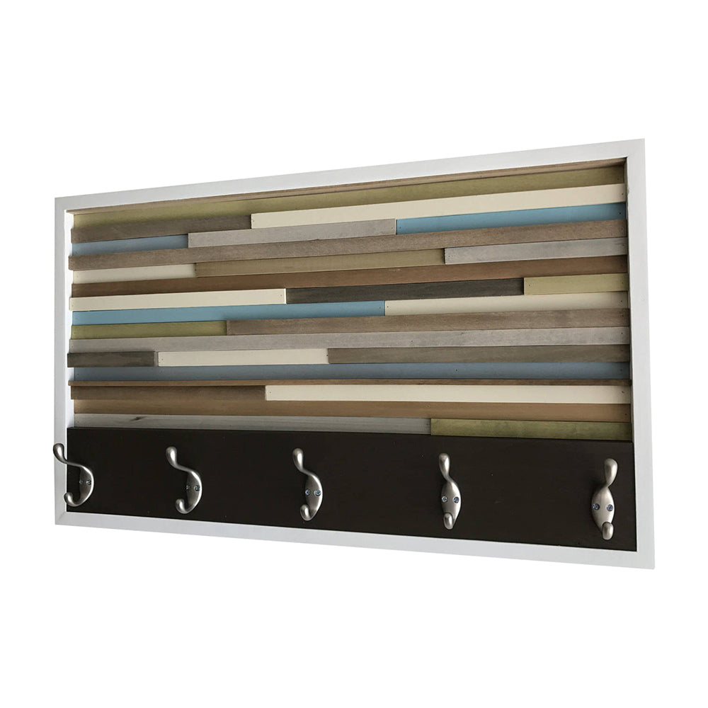 Coat Rack - Wood Wall Art - Wood Art - Reclaimed Wall Art 18X30 - Modern Textures