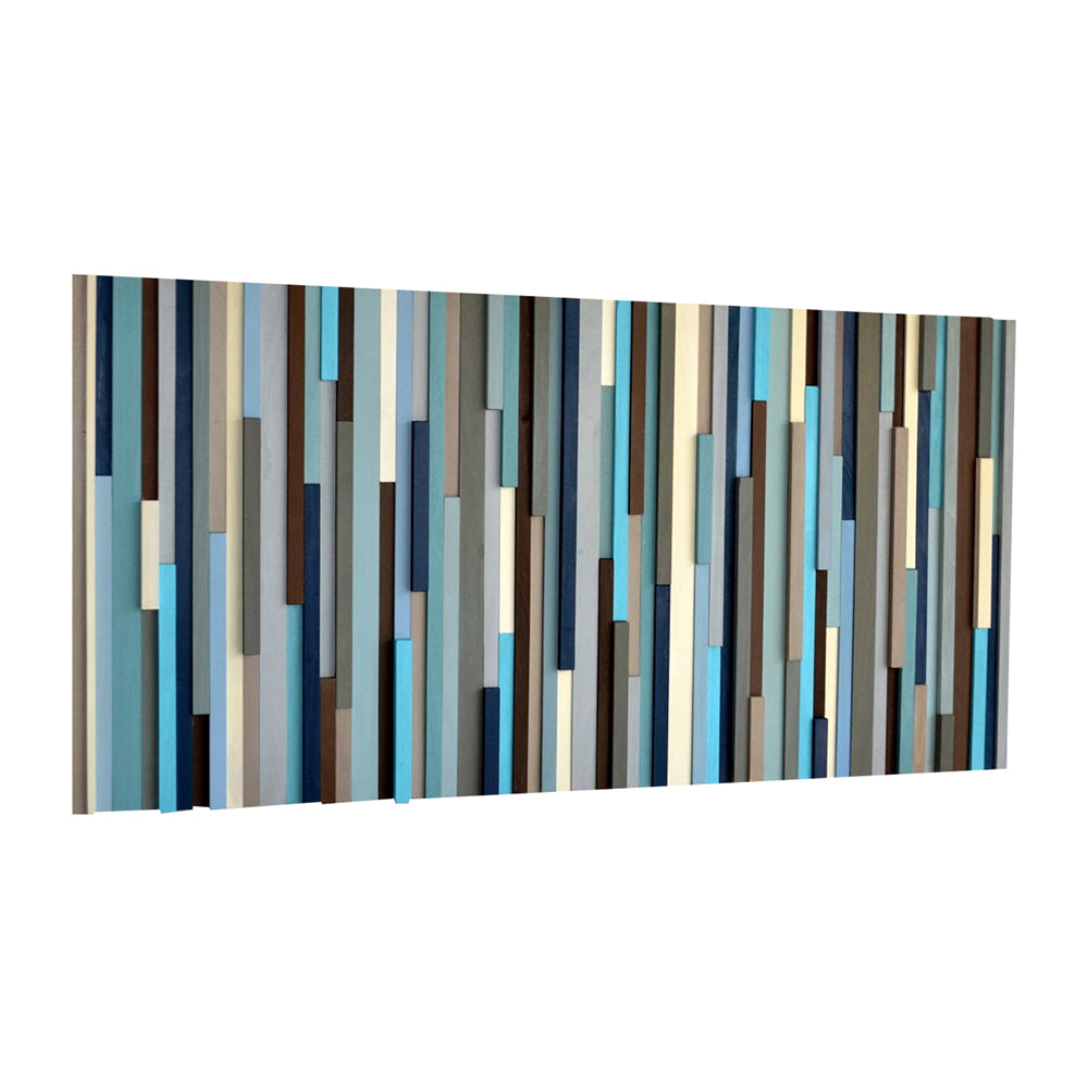 Wood Sculpture Wall Art - 3D Art - Wall Sculpture - 24 x 48 - Modern Textures