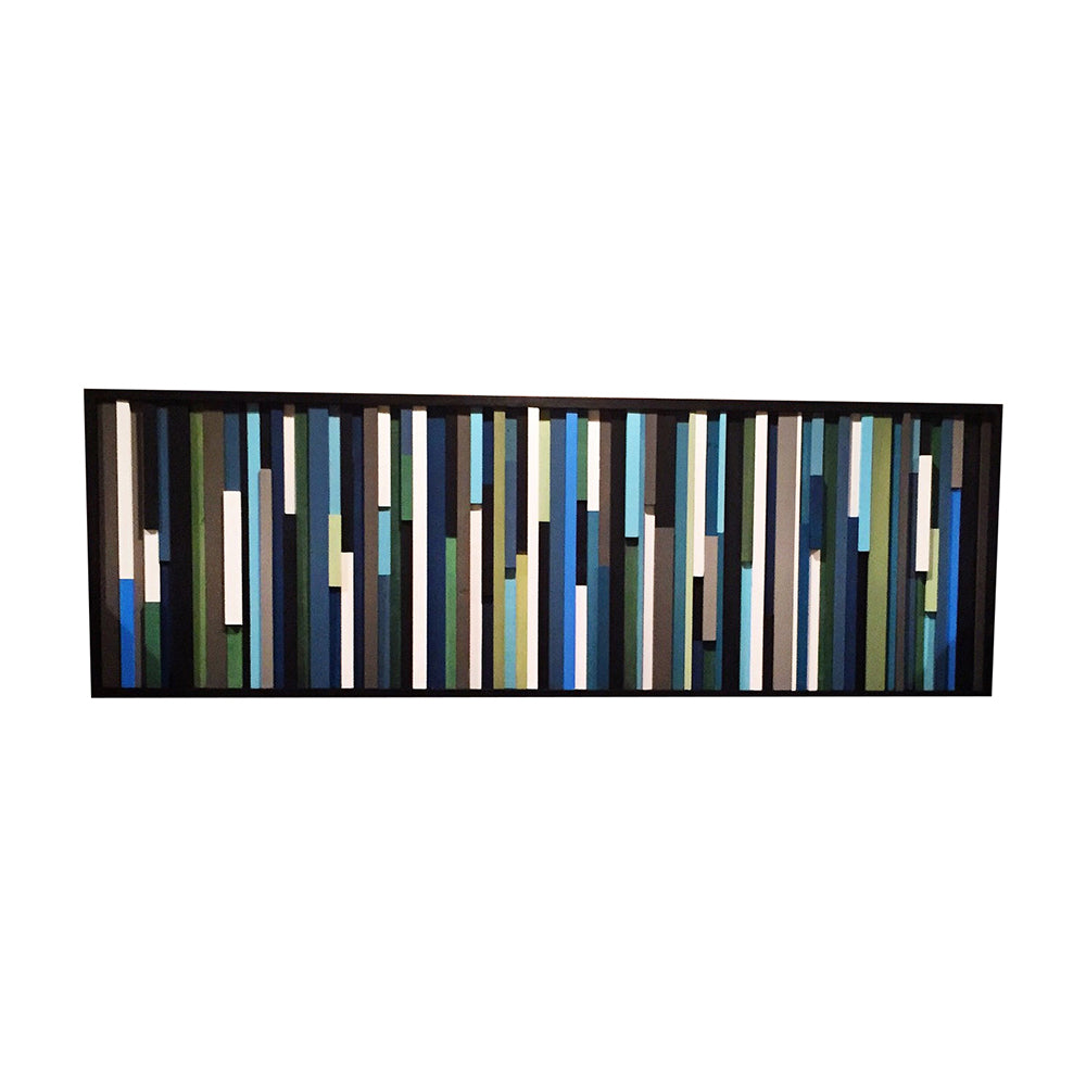 Wood Wall Art - 3D art - Modern Wood Sculpture - 15x38 - Modern Textures