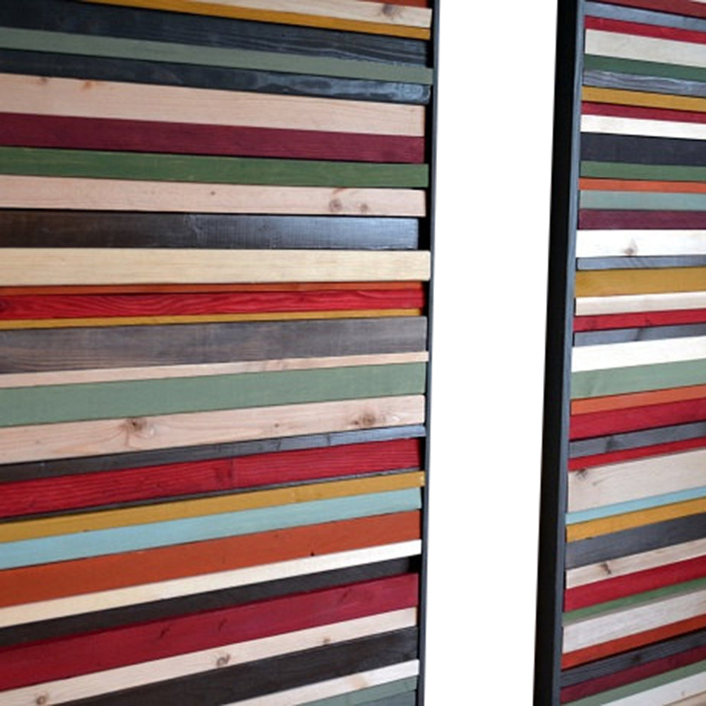 Wood Wall Art - Wood Sculpture - 24x48 Set (2 pcs) - Modern Textures