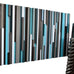 Wood Wall Art - Reclaimed Wood Art - 3D - Wall Art Sculpture 20X60 - Modern Textures