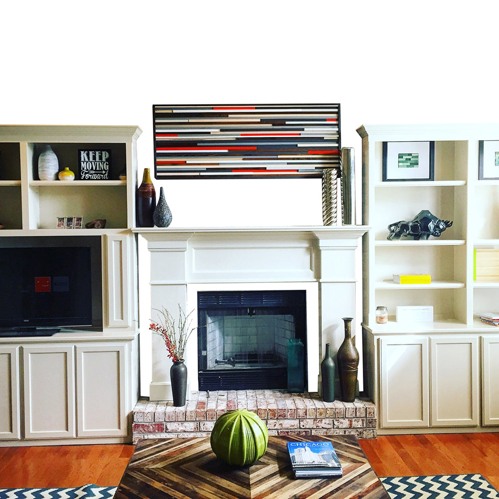 Wall Art - Wood Wall Art - Reclaimed Wood Art Sculpture - Modern Wall Art/Abstract Painting on Wood - Modern Textures