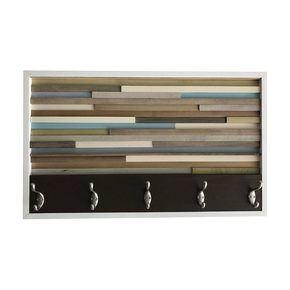 Coat Rack - Wood Wall Art - Wood Art - Reclaimed Wall Art 18X30 - Modern Textures