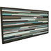 Modern Wood Sculpture Wall Art - Lines - 24 x 48 - Modern Textures