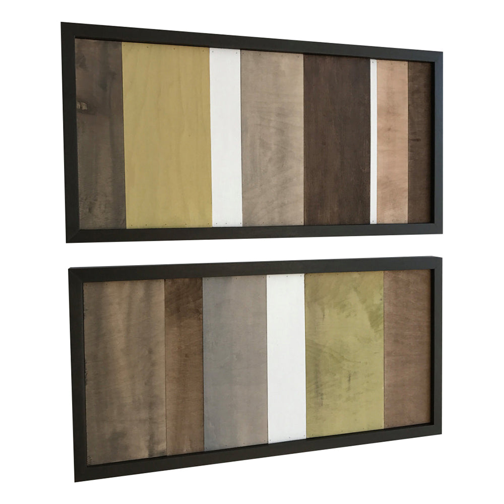 Wood Wall Art - Wood Art - Reclaimed Wood Art - Color Block Collection - 12x24 set - Modern Textures