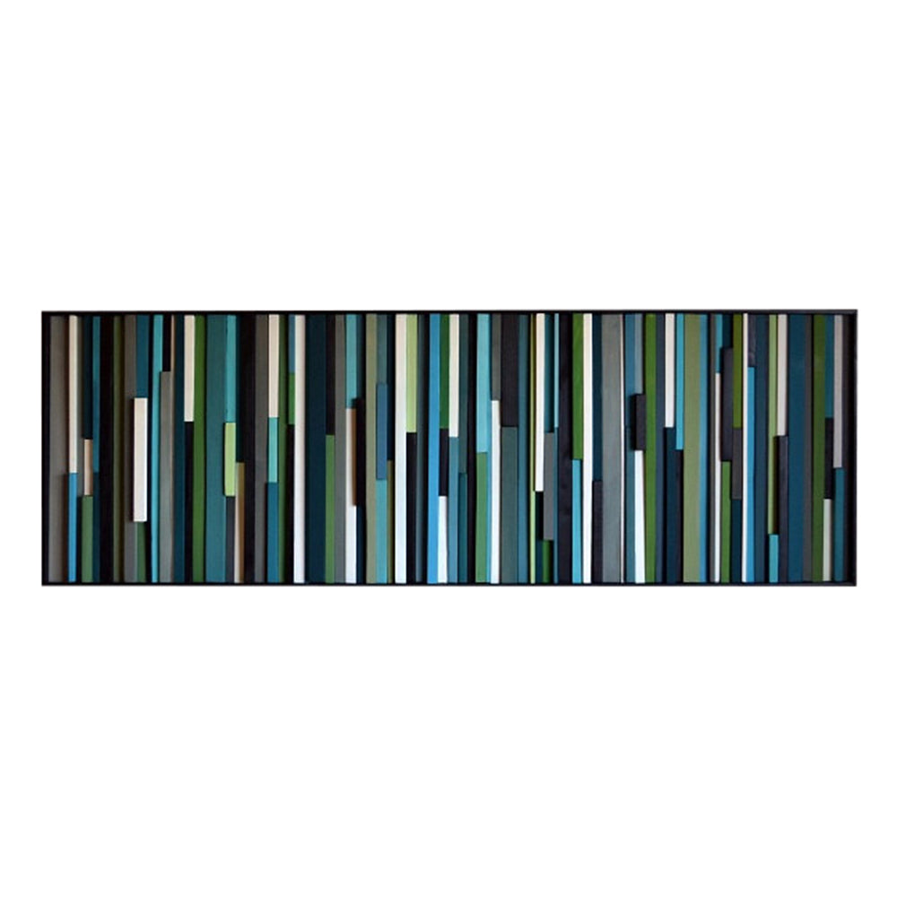 Wood Wall Art - Reclaimed Wood Art - 3D Art - 20x60 - Modern Textures