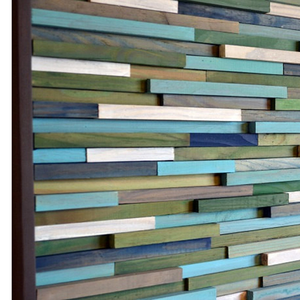 Wood Wall Art - Wood Art - Reclaimed Wood Art - Sculpture Wall Installation - 30x30 - Modern Textures