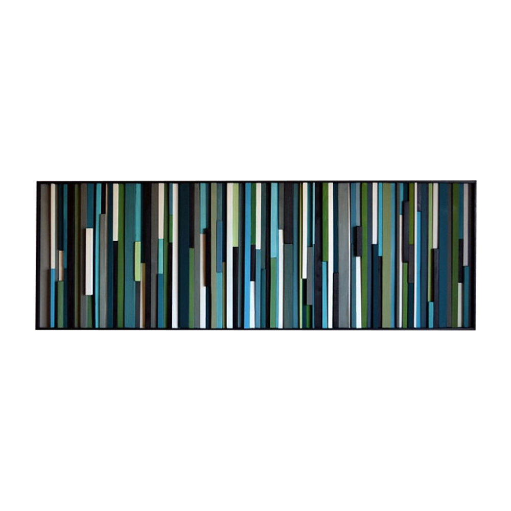 Wood Wall Art - 3D art - Modern Wood Sculpture - 15x38 - Modern Textures