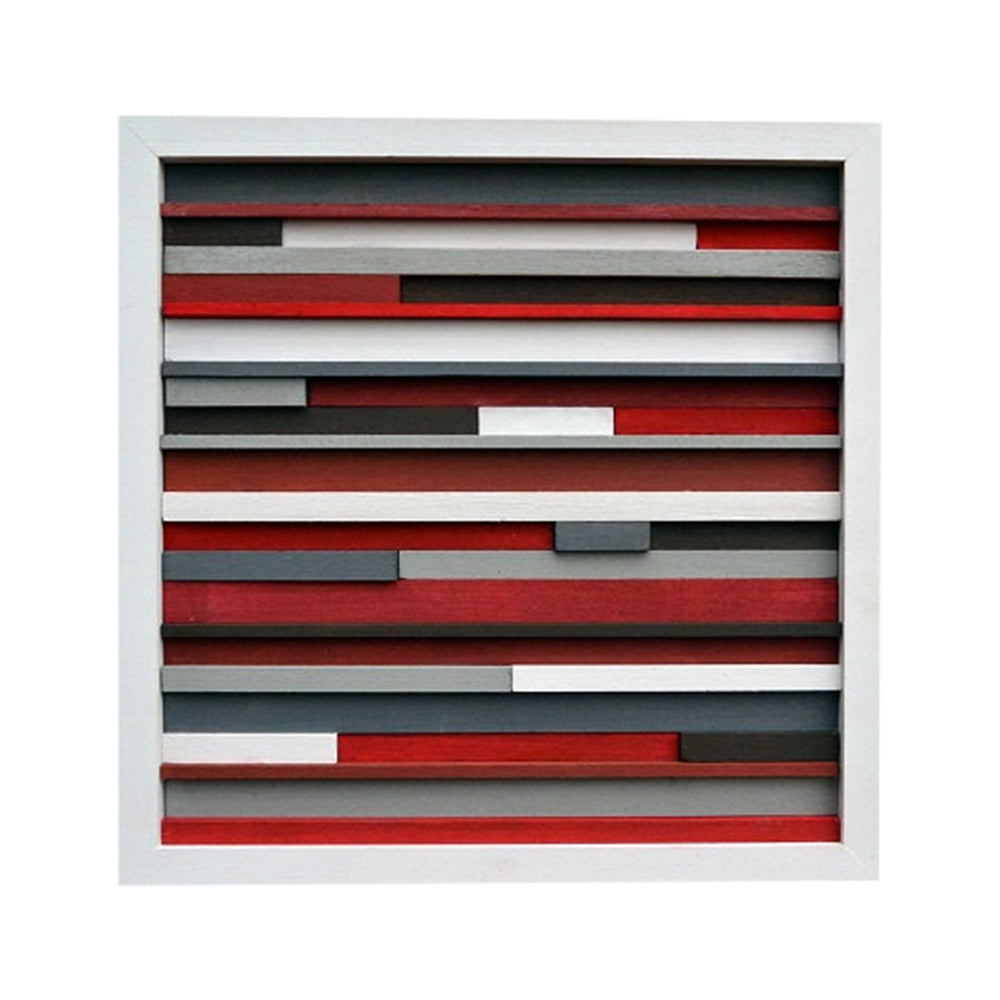 Wood Wall Art - Sculpture Reclaimed Wood - Abstract Painting on Wood - 12x12 - Modern Textures