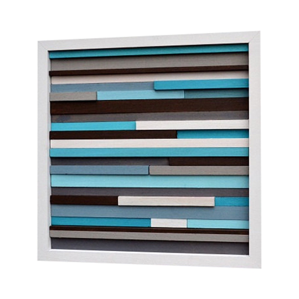 Wood Wall Art - Wood Art - Reclaimed Wood Art - 3D Art - 12x12 - Modern Textures