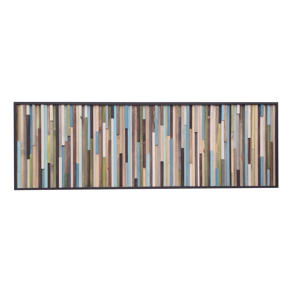 Wood Wall Art - Wood Wall Art - Reclaimed Wood Art Sculpture - Modern Wall Art 24x72 - Modern Textures