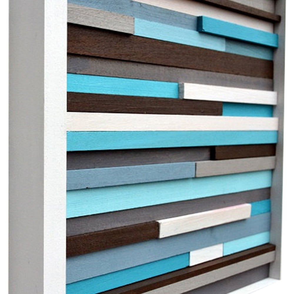 Wood Wall Art - Wood Art - Reclaimed Wood Art - 3D Art - 12x12 - Modern Textures
