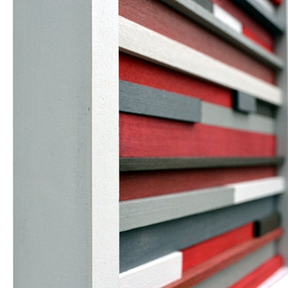 Wood Wall Art - Sculpture Reclaimed Wood - Abstract Painting on Wood - 12x12 - Modern Textures