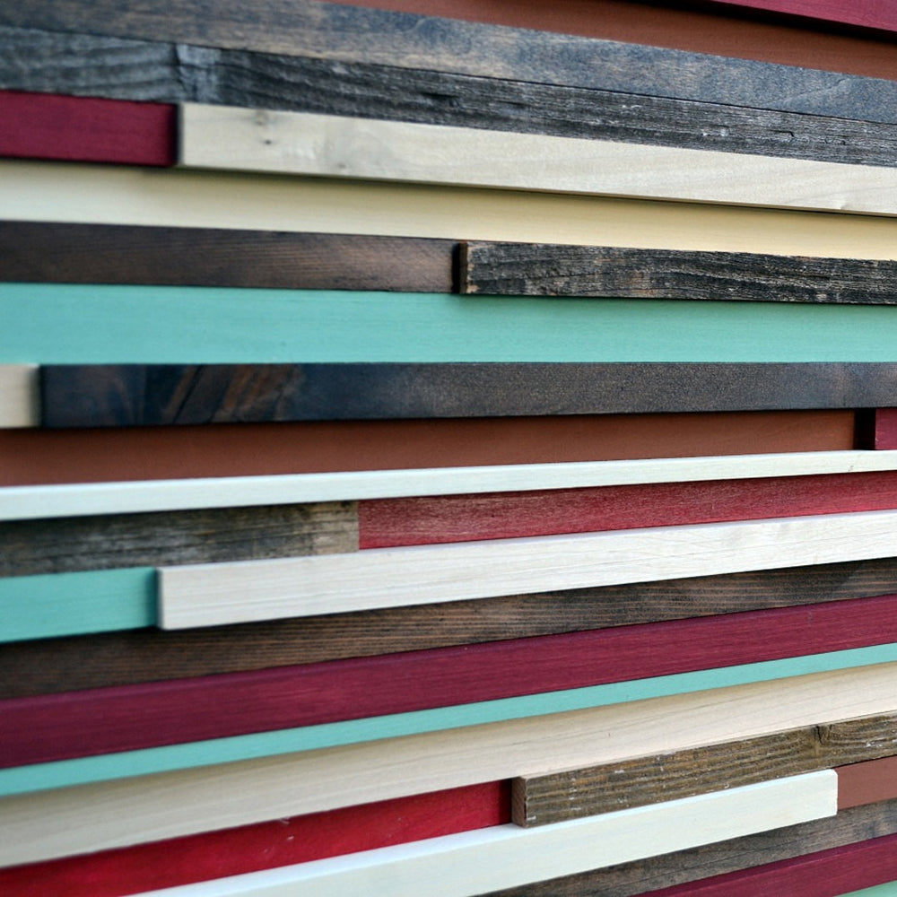 Modern Wall Art Wood Sculpture - Art on Wood - 3D Art - 24x48 - Modern Textures