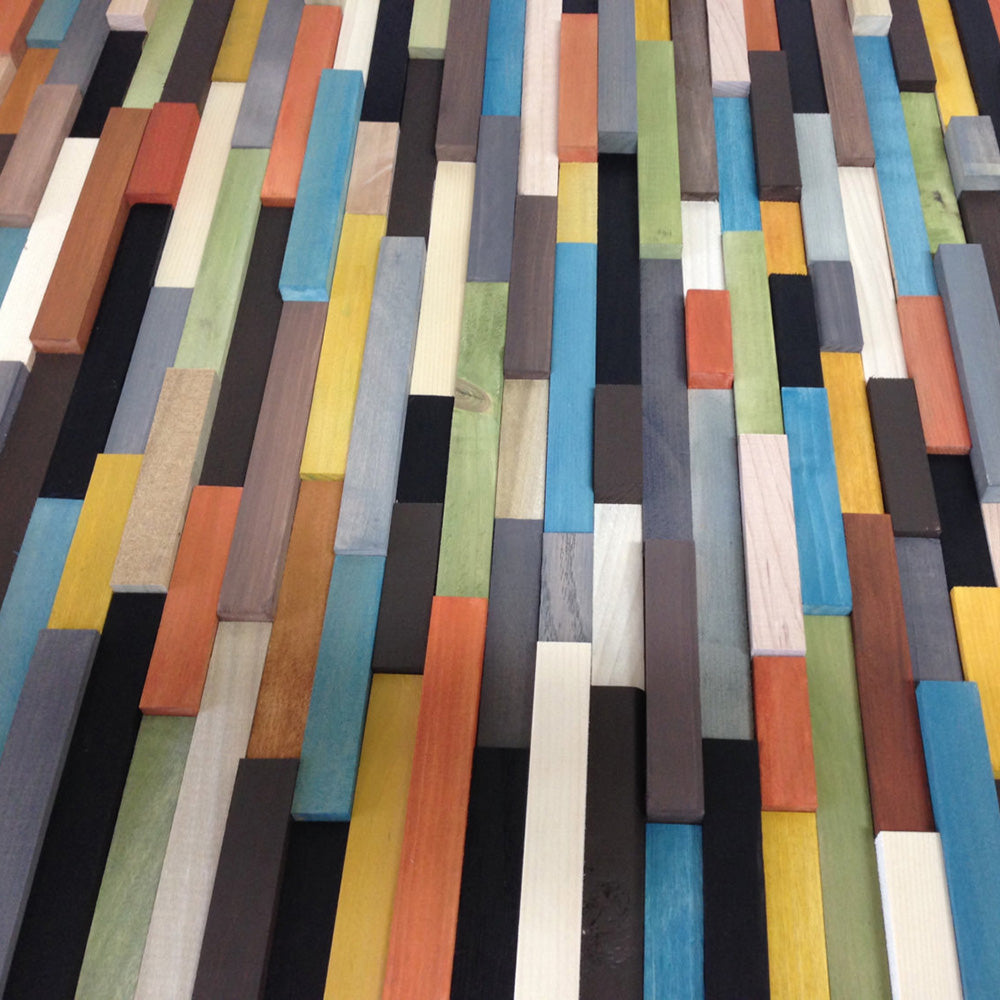 Wood Wall Art - Wood Art Sculpture - Reclaimed Wood Art - Modern Wall Art/Abstract Painting on Wood - 24x48 - Modern Textures