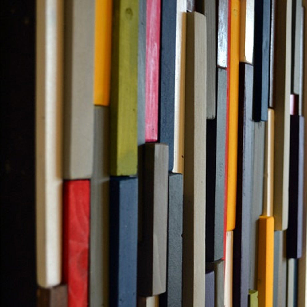 Modern Wood Sculpture Wall Art - Wood Artwork - 3D Artwork - 30X66 - Modern Textures