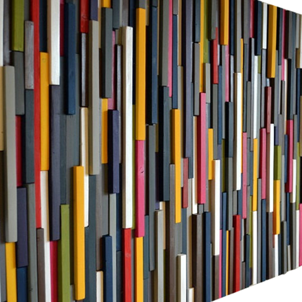 Modern Wood Sculpture Wall Art - 3D Art - Queen Headboard - 32 x 70 - Modern Textures