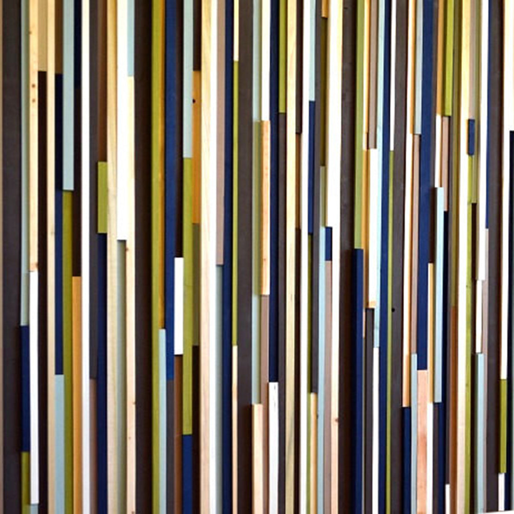 Wood Sculpture Wall Art -3D Art - King Headboard - 48x72 - Modern Textures