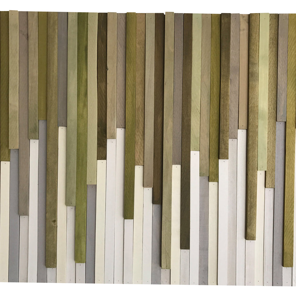 Wall Art - Wood Wall Art - Rustic Wood Sculpture Wall Installation 46X22 - Modern Textures