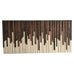 Wall Art - Wood Wall Art - Rustic Wood Sculpture Wall Installation 46X22 - Modern Textures