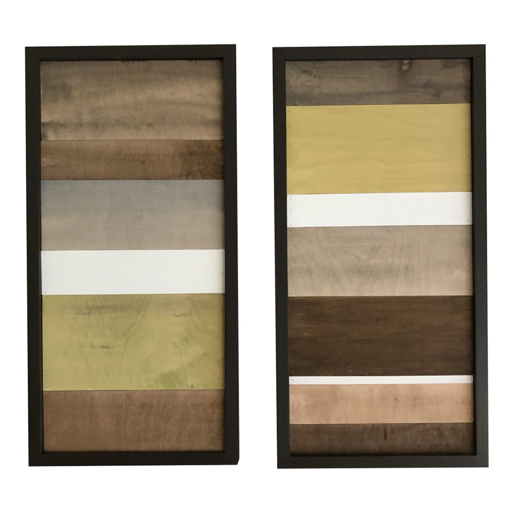 Wood Wall Art - Wood Art - Reclaimed Wood Art - Color Block Collection - 12x24 set - Modern Textures