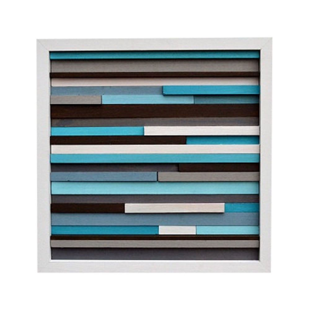 Wood Wall Art - Wood Art - Reclaimed Wood Art - 3D Art -  12x12 - Modern Textures