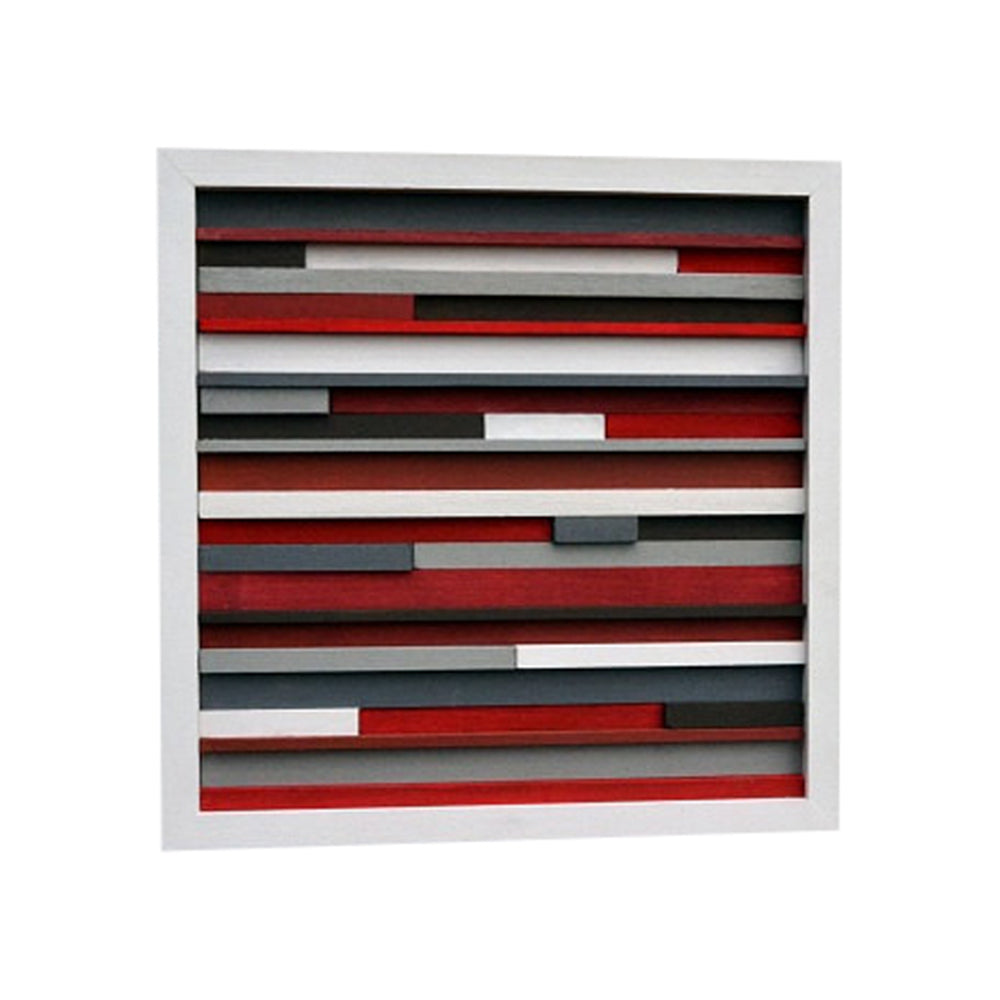 Wood Wall Art - Sculpture Reclaimed Wood - Abstract Painting on Wood - 12x12 - Modern Textures