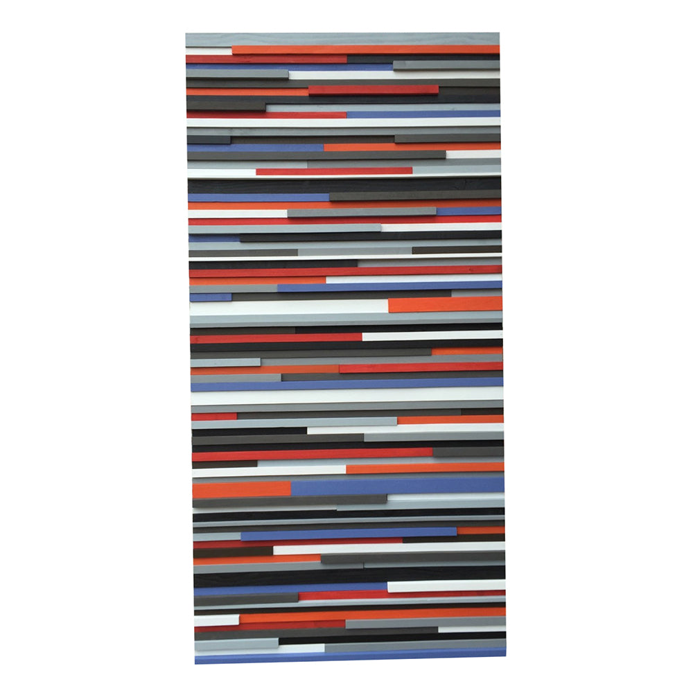 Queen Headboard - Wood Wall Art - Reclaimed Wood Art - Wood Sculpture - 60x30 - Modern Textures