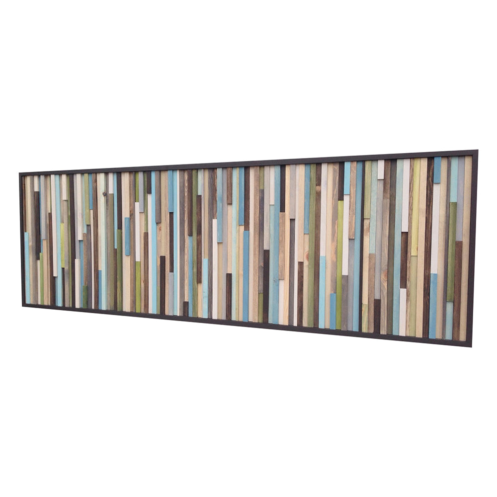 Wood Wall Art - Wood Wall Art - Reclaimed Wood Art Sculpture - Modern Wall Art 24x72 - Modern Textures
