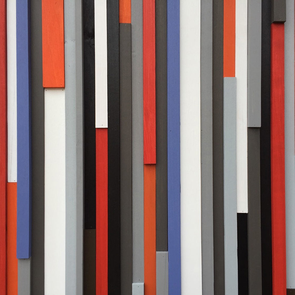 Queen Headboard - Wood Wall Art - Reclaimed Wood Art - Wood Sculpture - 60x30 - Modern Textures