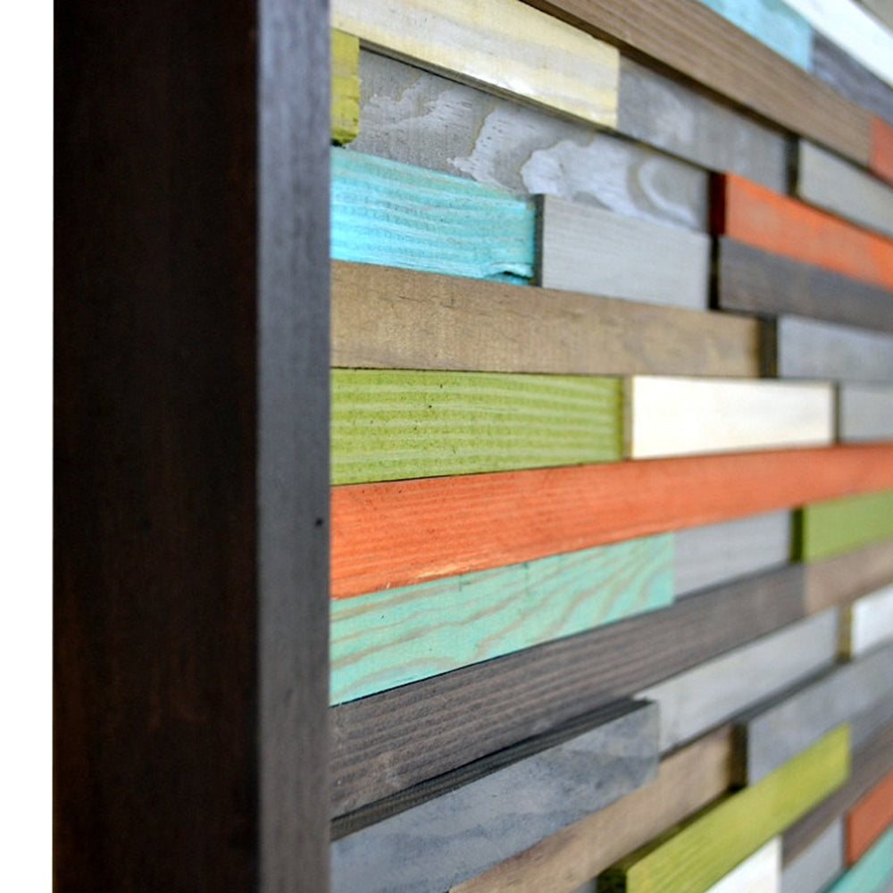 Wood Wall Art - Reclaimed Wood - Abstract Sculpture - 3D Art - 30x30 - Modern Textures