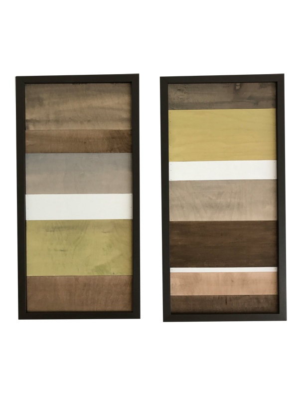 Wood Wall Art - Wood Art Sculpture - Modern Artwork - Greens, Browns, White - Modern Textures