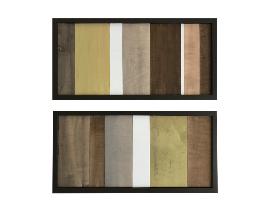 Wood Wall Art - Wood Art Sculpture - Modern Artwork - Greens, Browns, White - Modern Textures