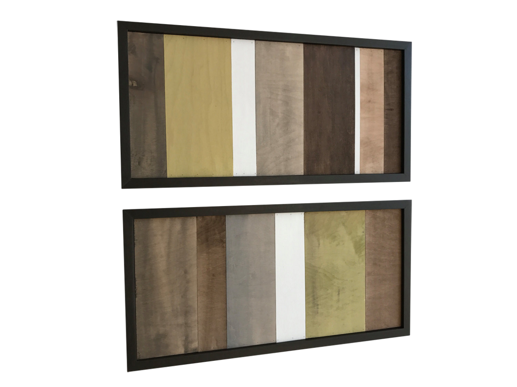 Wood Wall Art - Wood Art Sculpture - Modern Artwork - Greens, Browns, White - Modern Textures