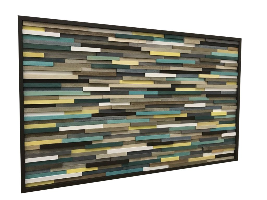 Wood Wall Art - Reclaimed Wood Art Sculpture - Modern 3D Artwork - Modern Textures