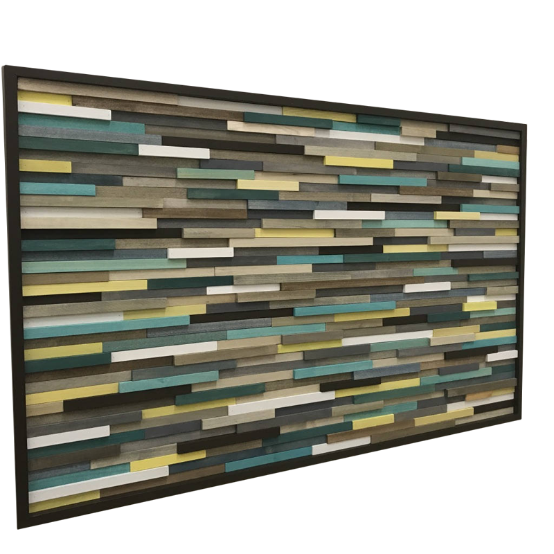 Wood Wall Art - Reclaimed Wood Art Sculpture - Modern 3D Artwork - Modern Textures