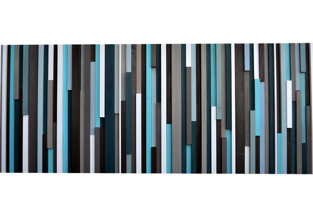 Wood Wall Art - Modern Reclaimed Wood Art Sculpture - 3D Artwork - Modern Textures
