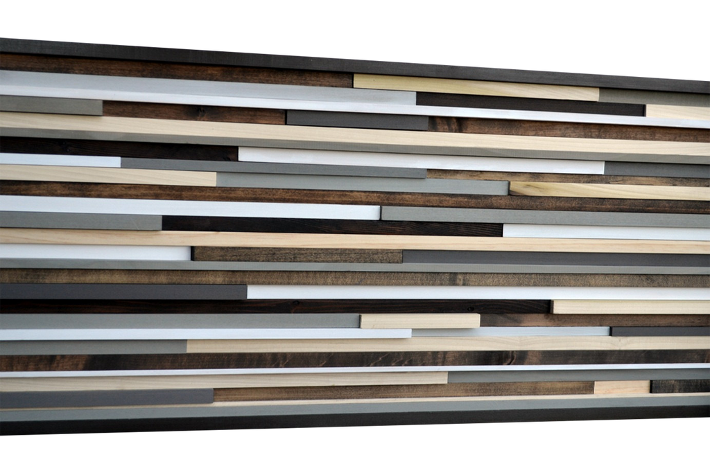 Wood Wall Art - Reclaimed Wood Art Sculpture - 3D Artwork - Modern Textures