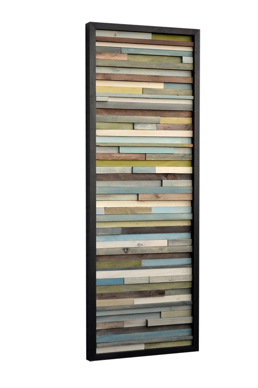 Wood Wall Art - Reclaimed Wood Art Sculpture - 3D Artwork - Modern Textures