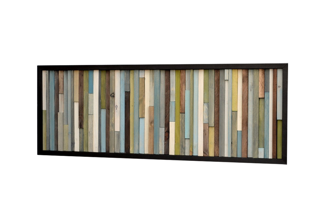 Wood Wall Art - Reclaimed Wood Art Sculpture - 3D Artwork - Modern Textures