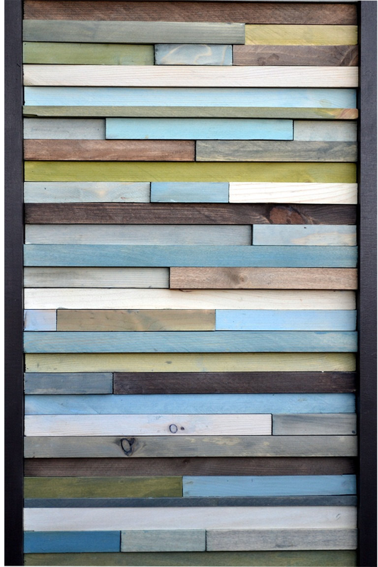 Wood Wall Art - Reclaimed Wood Art Sculpture - 3D Artwork - Modern Textures